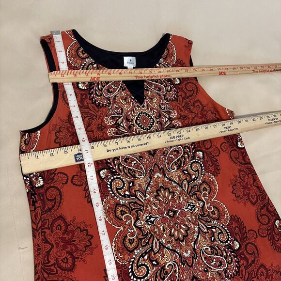 Dressbarn Dress Women A-Line Sundress Cottagecore Bohemian XL Deep V-Neck Sheath - Picture 10 of 10